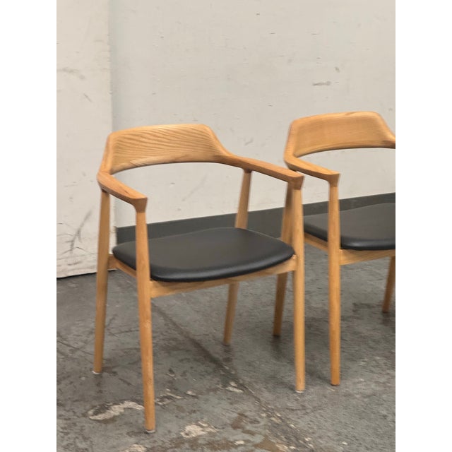 Japanese Interior Icons Hiroshima Armchairs, Pair For Sale - Image 3 of 12