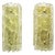 Carl Fagerlund for Orrefors Glass & Brass Sconces - a Pair For Sale