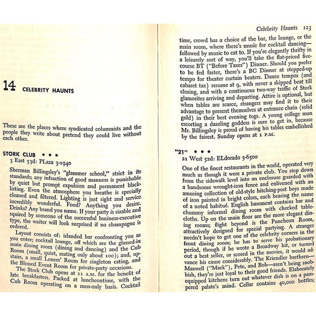 "Knife and Fork in New York: Where to Eat What to Order" 1949 Mackall, Lawton For Sale - Image 9 of 10