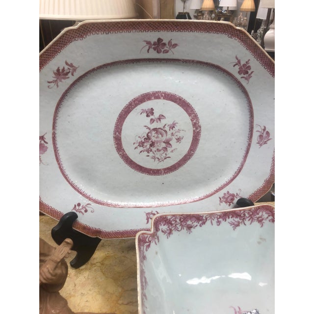 This Chinese export platter Is late 18th century early 19th century in great condition, possibly earlier. The platter has...