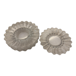 Early 20th Century Heisey Attributed Glass Crystolite Luncheon Plates- Set of 8