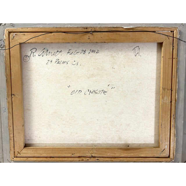 Vintage Plein Air California Desert Landscape Painting by Robert Arnett For Sale - Image 10 of 12