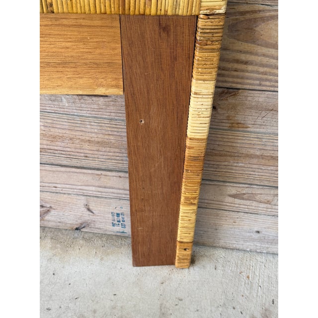 Vintage Boho Coastal King-Size Sunburst Rattan Headboard For Sale In Naples, FL - Image 6 of 12