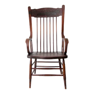 Antique Press Back Armchair