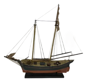 Antique Model of an Eastport Pinky Fishing Schooner