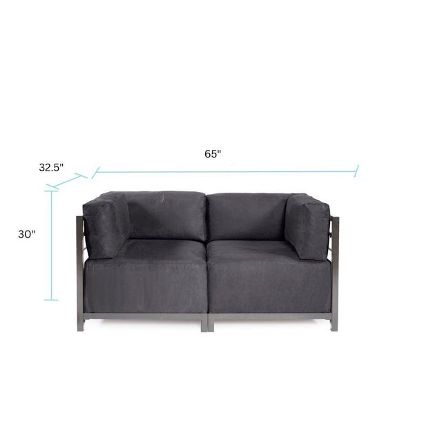Axis 2pc Sectional Regency Gray Titanium Frame For Sale In Chicago - Image 6 of 7