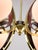 Metal Mid-Century Modern Italian Brass and Opaline Chandelier For Sale - Image 7 of 17