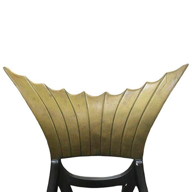 1934 Cleopatra Prop Egyptian Throne Chair Used by Claudette Colbert For Sale In Los Angeles - Image 6 of 8