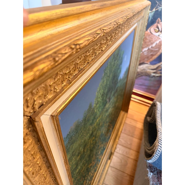 Mexican Original Oil on Canvas, Framed Mexican Landscape (Rafael Huerta Carreón (B. 1948) “La Primavera,” 1980) For Sale - Image 3 of 6