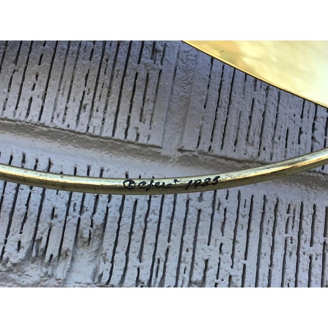 1980s C Jere Brass Plated Bird Flock of Seagulls Wall Sculpture, Signed and Dated For Sale - Image 10 of 10