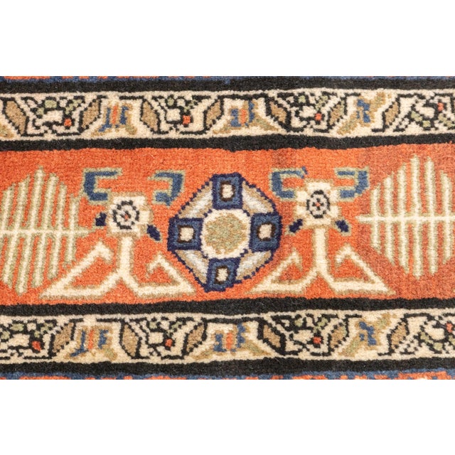 Vintage Hand-Knotted Persian Ardebil Rug 4'9" X 6'6" For Sale - Image 10 of 16