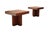 Mid-Century Modern Mid 20th Century Milo Baughman Style Walnut Cruciform End Tables For Sale - Image 3 of 6
