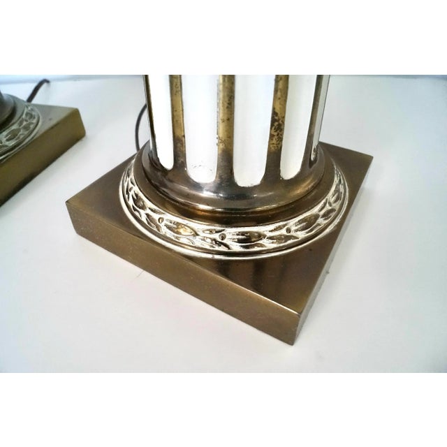 1940’s Neoclassical Style Roman Inspired Regency Table Lamps - a Pair For Sale - Image 12 of 12