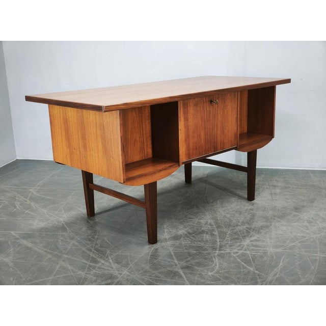 Danish Modern Teak Executive Desk by J. Svenstrup for A.P. Møbler, 1960s For Sale - Image 14 of 18