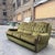 Wood Mid-Century Green Velvet and Wood 3-Seater Sofa, 1960s For Sale - Image 7 of 10