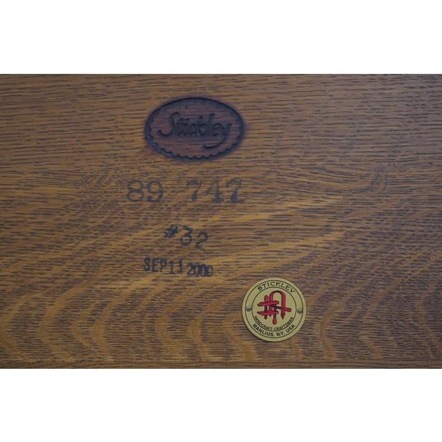 Stickley Mission Oak Two-Tier Square Lamp Table For Sale - Image 14 of 14