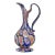 Murano Fratelli Toso Antique Millefiori Flower Mosaic Italian Art Glass Footed Cabinet Pitcher Vase For Sale