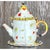 Ceramic Vintage Face Painted Colorful Tea Pot For Sale - Image 7 of 9