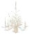 Currey & Company Seaward Small White Chandelier For Sale