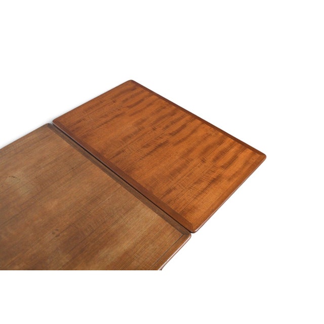 Brown Danish Modern Draw Leaf Teak Dining Table For Sale - Image 8 of 10