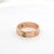 Cartier "Love" Ring With Three Diamonds in 18k Rose Gold - Size 7.5 For Sale In Phoenix - Image 6 of 8