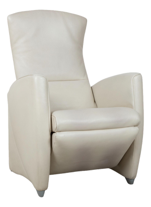 Vinci Lounge Chair in Cream Leather from Jori