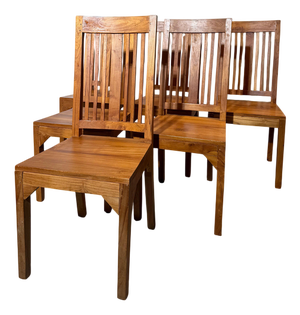 Teak Dining Chairs, Set of 6