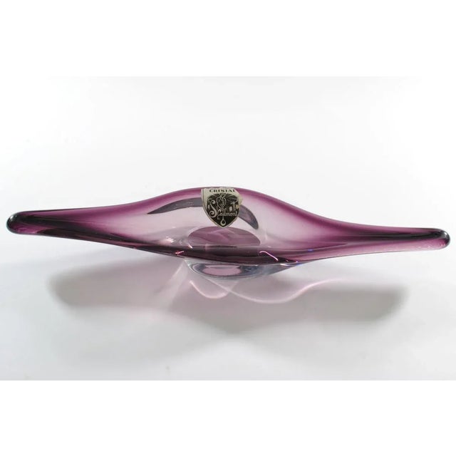 Crystal Glass Trinket Bowl from Scailmont, 1960s For Sale - Image 4 of 6