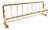German Wall-Mounted Coat Rack in Gilt Brass, 1950s For Sale