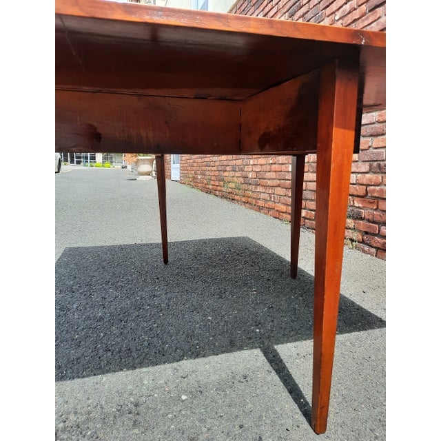 Late 20th Century Traditional Drop Leaf Dining Table For Sale - Image 5 of 10