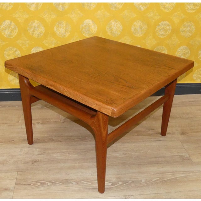 Vintage Small Coffee Table in Teak by Niels Bach, 1960s For Sale - Image 12 of 12