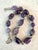 Rare antique hand carved pre-Columbian amethyst beads. Handmade with silver spacers and clasp. Restrung by Matthew Izzo
