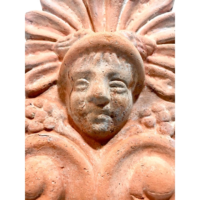 Ceramic Terracotta Architectural Element of Mercury For Sale - Image 7 of 8