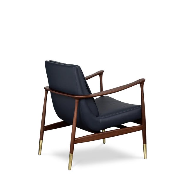 Mid-Century Modern Hudson Armchair by Essential Home For Sale - Image 3 of 5