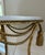 Pair of Italian Gilt Iron & Carrara Marble Tassel Corner Tables – Attributed to S. Salvadori Firenze, 1950s Hollywood Regency For Sale - Image 9 of 10