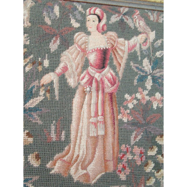This exquisite piece of art captures the essence of medieval elegance with a lady falconer at its heart, rendered...