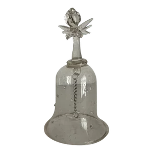 Vintage 20th Century Glass Angel Bell
