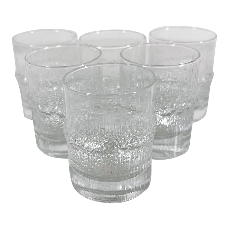 1970s Tapio Wirkkala Set Five Niva Liquor Shot Glasses Iittala