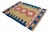 Sand Turkish Rug Hand-Woven Oushak Kilim Rug Vintage but Unused Home Decor - 4'1" X 5'8" For Sale - Image 8 of 12