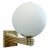 21st Century Polished Brass and Matte White Deco Sconce by Fabio Ltd For Sale