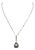 Diamond Tahitian Pearl Necklace 18k Gold Certified For Sale
