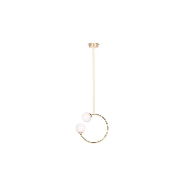 Contemporary Gabriela Brass Ceiling Lamp by Royal Stranger For Sale - Image 3 of 11