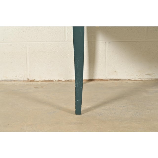 Blue Eliel Saarinen Cranbrook "The Blue Settee" Art Nouveau Settle Sofa or Bench For Sale - Image 8 of 12