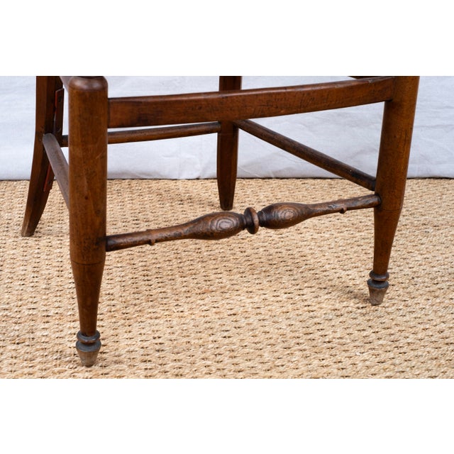 Pair of Antique Rush Seat Chairs For Sale - Image 9 of 12