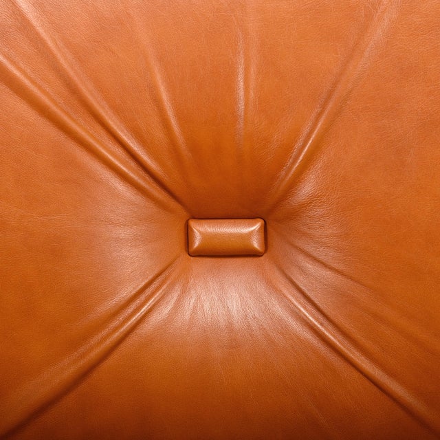 Animal Skin Cognac Leather Deposited Lounge Chairs by Rino Maturi for Mimo Padova, 1970s, Set of 2 For Sale - Image 7 of 18