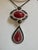 Vintage Large Pendant 40Ct Natural Ruby No Heat & Black & White Diamond 18KWG For Sale - Image 4 of 18