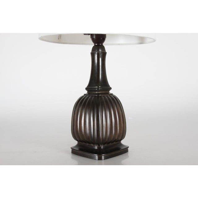 1940s Danish Art Deco Table Lamp in Disco Metal by Just Andersen, 1940s For Sale - Image 5 of 15