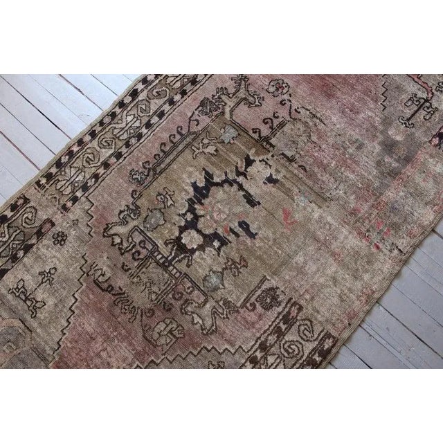 1930s Hand Knotted Rustic Turkish Rug - 4'5" X 10'8" For Sale - Image 9 of 11