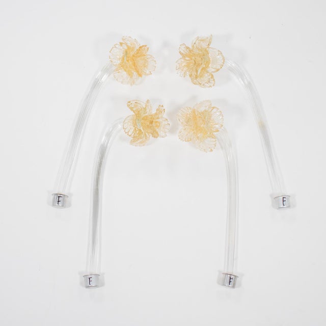 Vintage Ca’ Rezzonico Style Gold‑Infused Murano Chandelier, in the Manner of Giuseppe Briati For Sale - Image 14 of 18