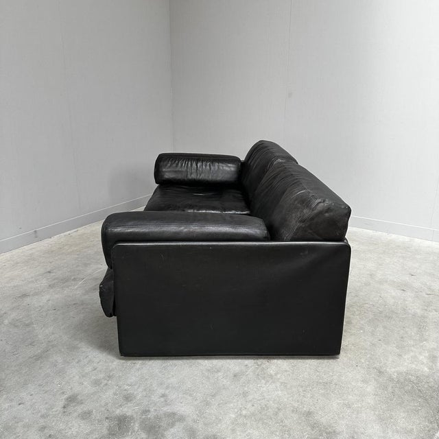 DS-76 Modular Sofa in Black Leather from de Sede, Switzerland, 1970s, Set of 2 For Sale - Image 6 of 13